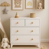 %100 Mdf Bonnie 4 Çekmeceli Bebek&çocuk Şifonyer - Beyaz