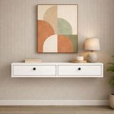 %100 Mdf Duvara Monte Dresuar 2 Bölmeli 100 Cm-Beyaz
