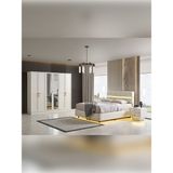 %100 Mdf Elabor Yatak Odası Takımı - Beyaz