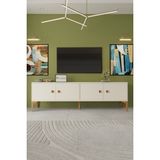 %100 Mdf Tv Ünitesi 180 Ayak Kulp Ceviz Renk - Aytaşı Rengi