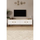 %100 Mdf Tv Ünitesi 180 cm Beyaz Aytaşı Tv Sehpası - Aytaşı Rengi