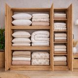 %100 Mdf Yatak Dolabı - Yüklük - 3 Kapaklı Yatak Dolabı - Atlantikçam - Atlantik Çam