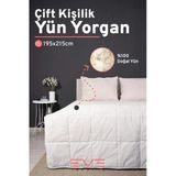 %100 Merinos Kuzu Yünlü Pamuklu Antialerjik Çift Kişilik Yorgan 195X215 Cm
