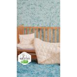 %100 Merinos Kuzu Yünü Bebek Uyku Seti - 100 x 150 cm - Beyaz