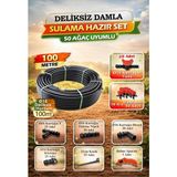100 Metre 16MM Deliksiz Damla Sulama Hazır Set – 50 Ağaç Uyumlu (HS0002)