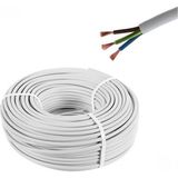 100 Metre 3 x 2.5 mm Ccattr Çoktelli Elektrik Kablo - Beyaz