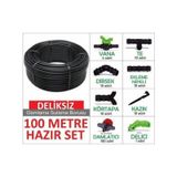 100 Metre Deliksiz Damla Sulama Seti