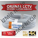 100 Metre Kamera Güvenlik Cctv Ahd Görüntü Kablosu Kaliteli 0,22M