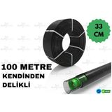 100 Metre Kendinden 33 Cm Delikli Damla Sulama Borusu