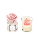 100 ml Pembe Gül Seramik Taşlı Dark Amber Oda Kokusu ve Mum Seti