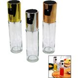 100 ml Sprey Cam Yağdanlık Krom - Renkli Sprey Kafa - Ince Uzun Şişe (4887)