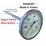 100 MM 500 C Derece 30 Cm Dalma Boylu Bahçe.köy.pide Fırın Termometresi