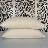 %100 Muslin Pamuklu Yastık Kılıfı, 4 Katlı Yumuşak Türk Pamuğu Yastık Kılıfı, SADECE Yastık Kılıfı - Battaniye veya Yatak Örtüsü Dahil Değildir, Fildişi (İki Kral Yastık Kılıfı 20x35)