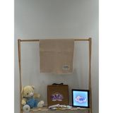 %100 Organik Pamuk 4 Kat Müslin Bebek Müslin & Çocuk Müslin Battaniyesi 100X120 cm Çoban Dikişli - Bej - 100 x 120 cm