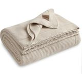 %100 Organik Pamuk Örgü Battaniye – Gots Sertifikalı, Hafif, Nefes Alabilir ve Rahat Yapısıyl - 0,6 x 19 x 29 cm - Çok Renkli