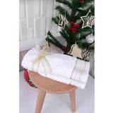 %100 Pamuk 2'li Nakışlı Yılbaşı 30x50 Happy New Year El/Misafir Havlu Seti Yeni yıl