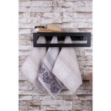 %100 Pamuk 3'lü 40x50 Misafir Havlu Seti