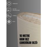 %100 Pamuk 46 Tel Amerikan Bezi Ham Bez Punch Kumaş - Krem 1000x220 cm