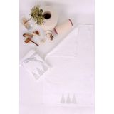 %100 Pamuk 50x70 2'li El Havlusu BEYAZ 50 x 70