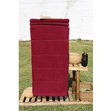 %100 Pamuk 70x130 Banyo Havlusu KIRMIZI