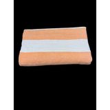 %100 Pamuk 70X140 cm Banyo Havlusu - 70 x 140 cm - Turuncu - Beyaz
