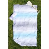 %100 Pamuk 90x160 Çizgili Plaj Havlusu