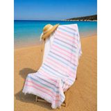 %100 Pamuk 90X170 Cm Renkli Unisex Plaj Havlusu Baveno