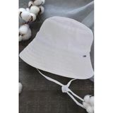 %100 Pamuk Bağlamalı Balıkçı Bebek Şapkası 7034