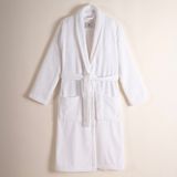%100 Pamuk Bornoz XXL Beyaz - Noa Serisi - 2XL