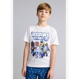 %100 Pamuk Brawl Stars Regular Fıt 2li Pijama Takımı Erkek Çocuk H3540A826SM
