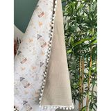 %100 Pamuk Çift Katlı Müslin Bebek Battaniyesi 80X100CM - Açık Krem - 80 x 100