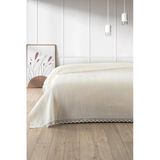 %100 Pamuk Çift Kişilik Kopanaki Dantelli Waffle Pike-210X230 Cm-Krem