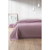 %100 Pamuk Çift Kişilik Kopanaki Dantelli Waffle Pike 210x230 cm-Lila