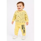 %100 Pamuk Erkek Bebek Çocuk Alt Üst Takım Pijama 538