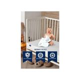 %100 Pamuk Fitted Sıvı Geçirmez Bebek ve Çocuk Yatak Koruyucu Alez, Park Yatak Beşik Yatak Alezi - Beyaz - 70 x 120 cm