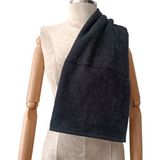 %100 Pamuk Havlu, Kurulama Havlusu, El Yüz Havlusu, Berber Havlusu - 50 x 90 cm - Siyah