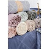 %100 Pamuk Jakarlı Pike Yatak Örtüsü Tek & Çift Kişilik 170x230 - 210x230 c