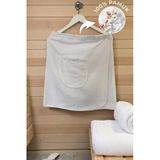 %100 Pamuk Kısa Spa & Hamam İçin Sauna Etel Havlu+ Beyaz El Havlusu 50X90