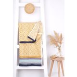 %100 Pamuk Mozaik Desen 70x140 Banyo Havlusu