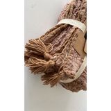 %100 Pamuk Muslin Battaniye, 4 Katlı Yatak Örtüsü, Yumuşak Türk Pamuğu Muslin Yatak Örtüsü, Ters Çevrilebilir Örtü, Kahverengi (47x71-120x180 cm)