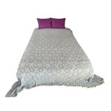 %100 Pamuk Muslin Battaniye, 4 Katlı Yatak Örtüsü, Yumuşak Türk Pamuğu Muslin Yatak Örtüsü, Ters Çevrilebilir Örtü, King Size 95x102-230x260cm Denim Mavi