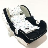 %100 Pamuk Müslin Puset Minderi - 0 - 13 kg - Antrasit