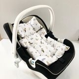 %100 Pamuk Müslin Puset Minderi - 0 - 13 kg - Beyaz