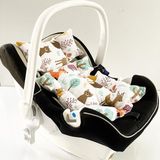 %100 Pamuk Müslin Puset Minderi - 0 - 13 kg - Kırmızı