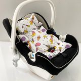 %100 Pamuk Müslin Puset Minderi - 0 - 13 kg - Lacivert