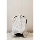 %100 Pamuk Muslin Puset Örtüsü – Büyülü Bahçe Koleksiyonu 110X70 cm Fiyonklu - Krem