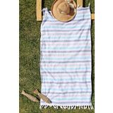 %100 Pamuk Outlet 80x160 Plaj Havlusu MAVİ