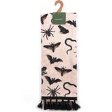 %100 Pamuk Özel Seri 40X65 Halloween Püsküllü El Havlusu Hediye Havlu - 40 x 65 cm - Krem
