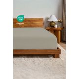 %100 Pamuk Penye Kumaş Lastikli Çarşaf - Fitted - Yumuşak - Kaliteli Tek Kişilik - Çift Kişilik - Bej - 160x200+30 cm