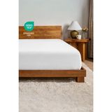 %100 Pamuk Penye Kumaş Lastikli Çarşaf - Fitted - Yumuşak - Kaliteli Tek Kişilik - Çift Kişilik - Beyaz - 180x200+30 cm
